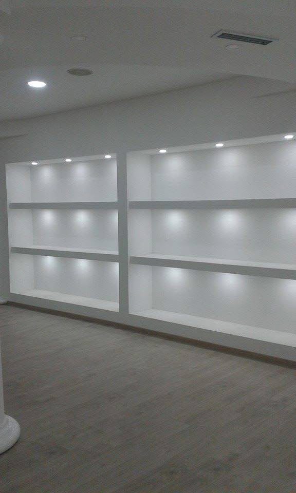 Custom shelving installation